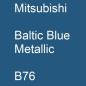 Preview: Mitsubishi, Baltic Blue Metallic, B76.